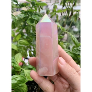 Trụ Aura Pink Quartz