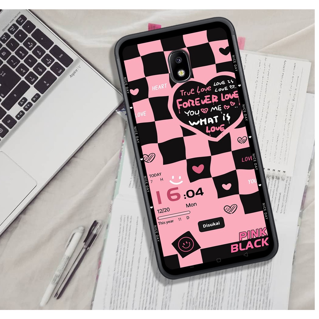 Ốp Lưng Samsung J3 PRO - J5 PRO - J7 PRO - J7 PLUS  , In Hình &quot;Black Heart&quot; Phong Cách Đẹp.