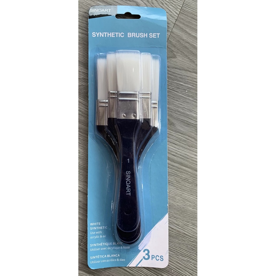 Bộ 3 cây Panh Xô SINOART - Vẽ màu dầu, acrylic - SFB0236