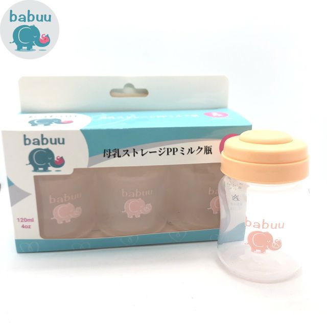 Bình trữ sữa Babuu Nhật cổ rộng 150ml