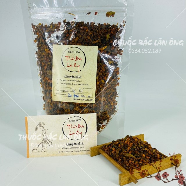 Hạt dành dành tạo màu 500g ( Hạt chi tử khô, vàng, đẹp)
