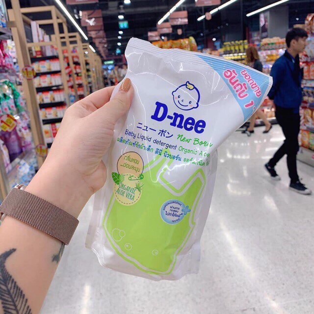 Nước giặt dnee túi 600ml hàng nội địa thái lan độ ph trung tính an toàn dịu nhẹ cho da em bé