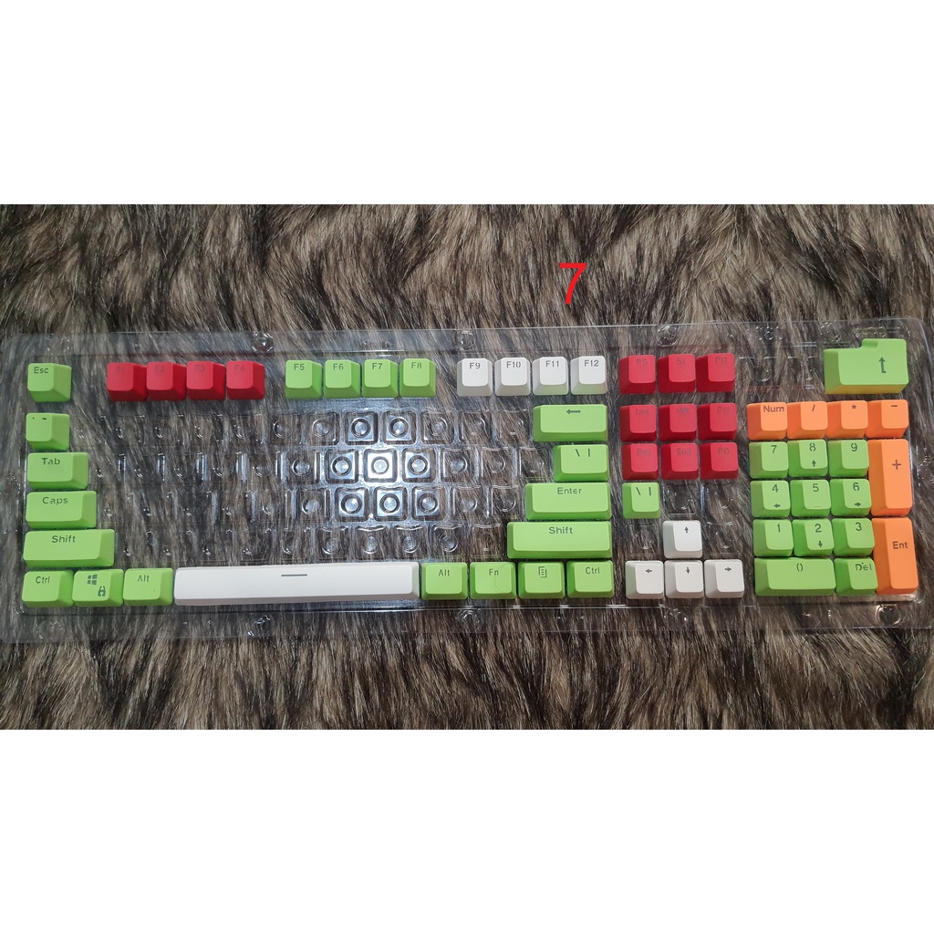 Keycap PBT xuyên led mix màu - bộ nút bàn phím cơ mix sẵn