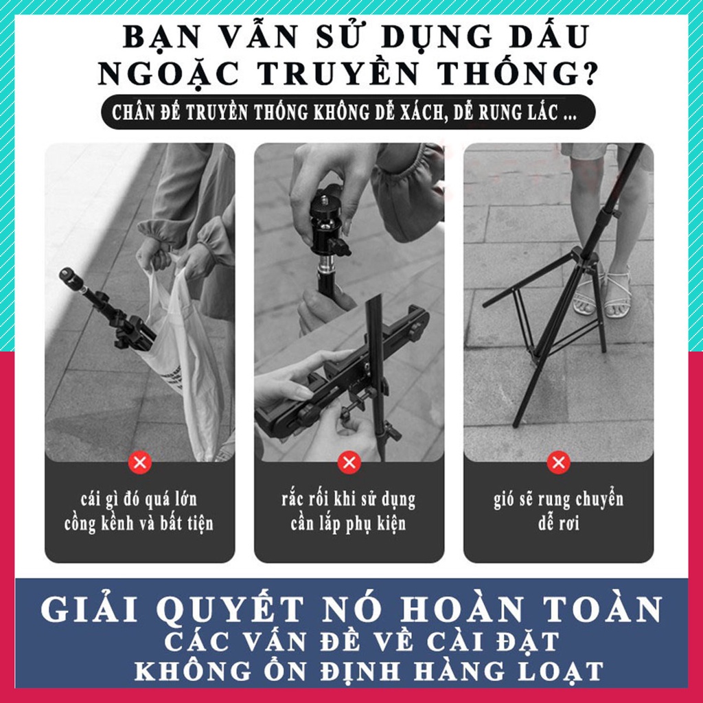 📸📷📸Gậy tự sướng k dây Bluetooth dùng cho các dòng điện thoại thông minh, có kèm đèn LED và điều khiển📸📷📸（XQY86）
