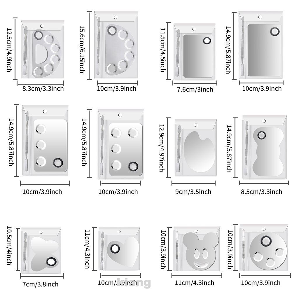 (Hàng Mới Về) Bảng Phấn Mắt Màu Nước Kèm Cọ Và Muỗng Vẽ Tiện Dụng | BigBuy360 - bigbuy360.vn