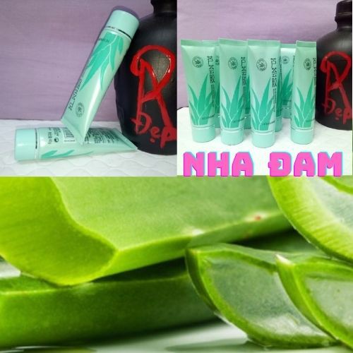 Gel Dưỡng Âm Nha Đam “Lô Hội” Han Chan Đa Năng, Hàng Nội Địa Trung 40gr