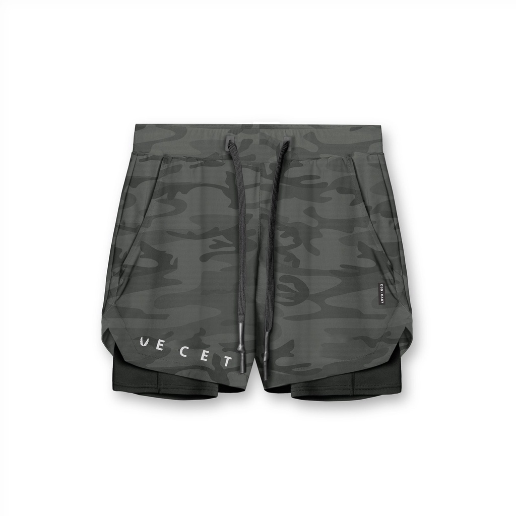 [GYMen]  Quần short thể thao nam, quần short túi, hai lớp thoáng khí nhanh khô, phong cách Âu Mỹ, quần chạy bộ thể thao, quần bóng rổ giải trí, phù hợp cho các hoạt động ngoài trời