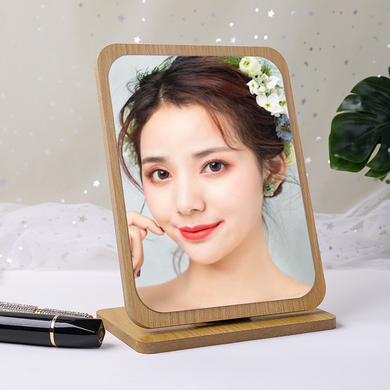 Gương để bàn trang điểm NOVSET thiết kế khung gỗ phong cách hàn quốc trẻ trung và hiện đại