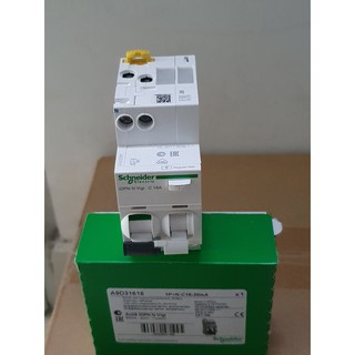 Cầu dao RCBO Schneider A9D316 (1P+N 6A, ... 30mA 6kA)
