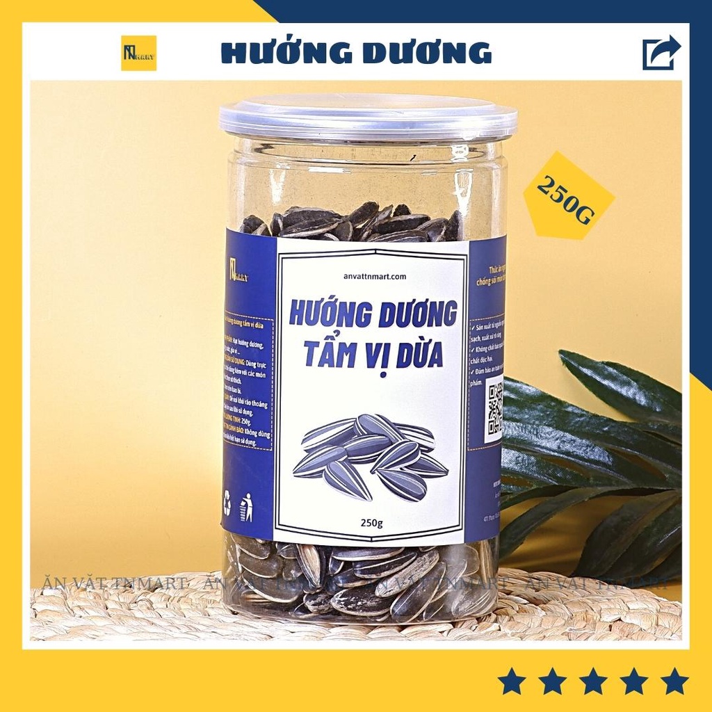 Hạt hướng dương tẩm vị đặc biệt 250g - Ăn vặt Tnmart ngon rẽ