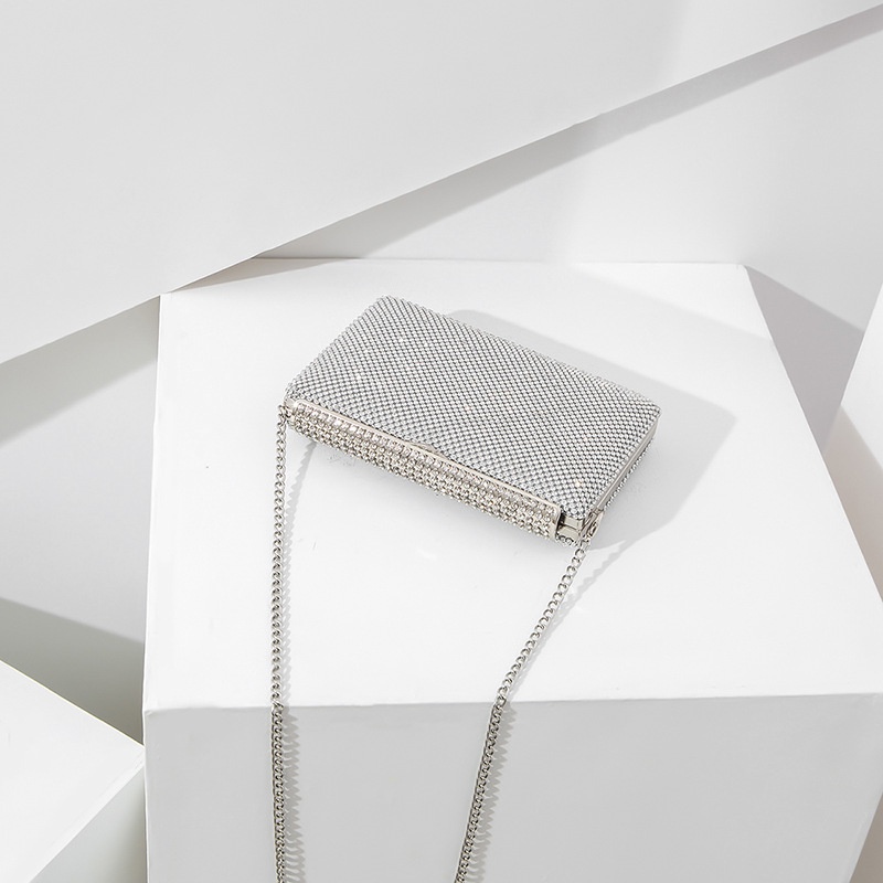 Ví Cầm Tay Đính Đá Kim Cương Thời Trang Âu Mỹ Cho Nữ 2022