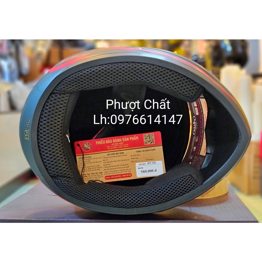 Mũ bảo hiểm Fullface cao cấp Asia MT136 màu xanh dạ quang