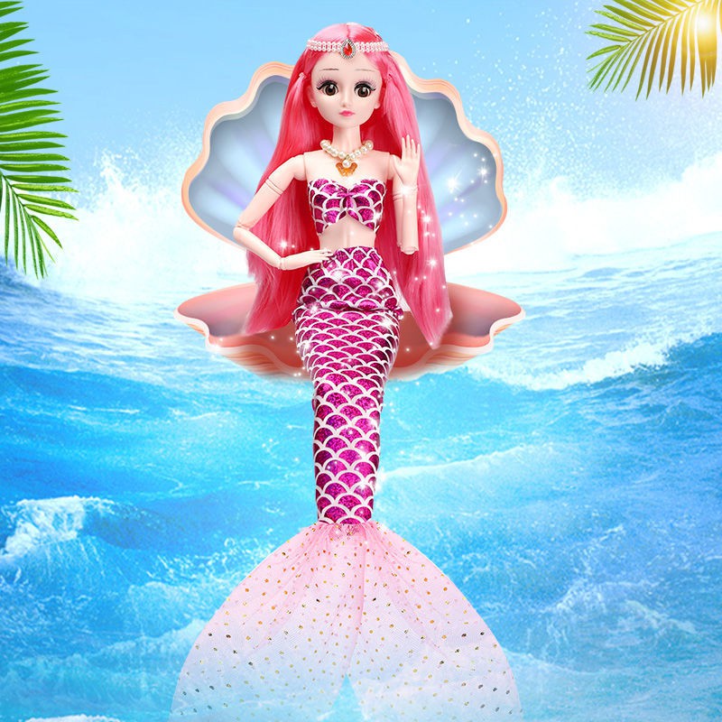 Búp Bê Barbie 60cm Hình Nàng Tiên Cá Xinh Xắn Chất Lượng Cao