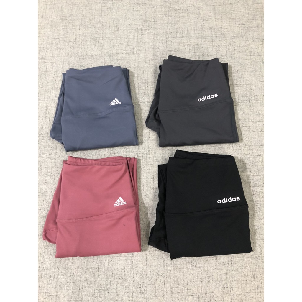 Quần tập yoga aerobic Adidas Legging cạp cao xuất Hàn cao cấp