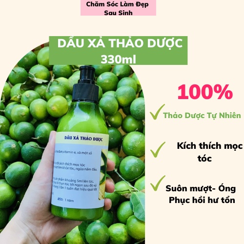 DẦU XẢ THẢO DƯỢC 330ml 100% CHIẾT XUẤT THIÊN NHIÊN