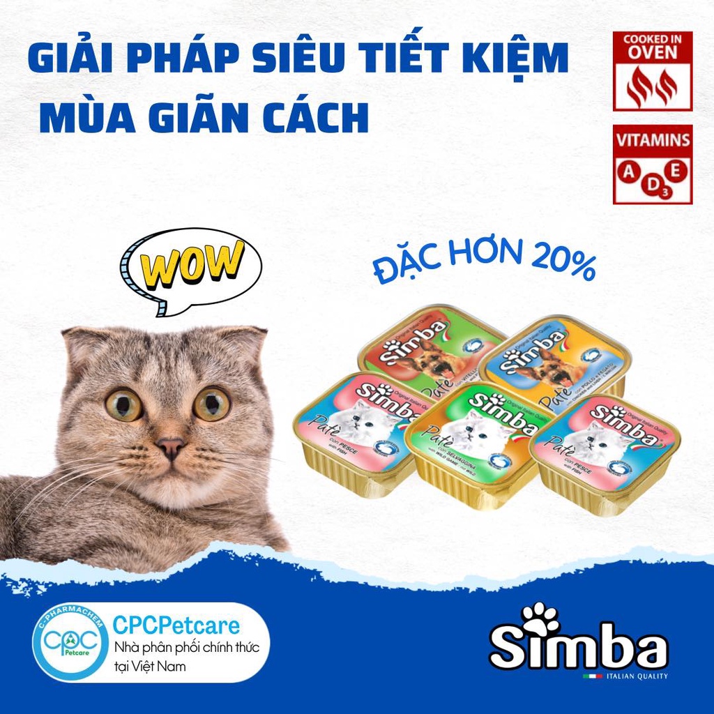 𝗨𝗿𝗯𝗮𝗻_𝗦𝗶𝗺𝗯𝗮_Pate cho mèo thuộc tập đoàn Monge Ý