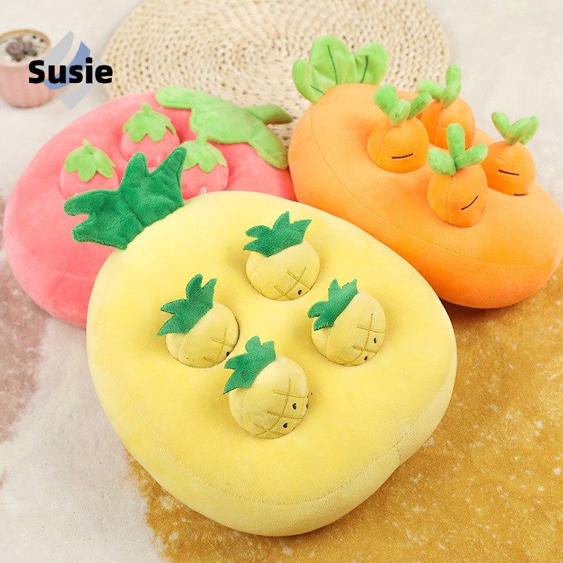 Cà Rốt / Dâu Tây / Cây Nấm Nhồi Bông Đồ Chơi Tương Tác Cho Bé
