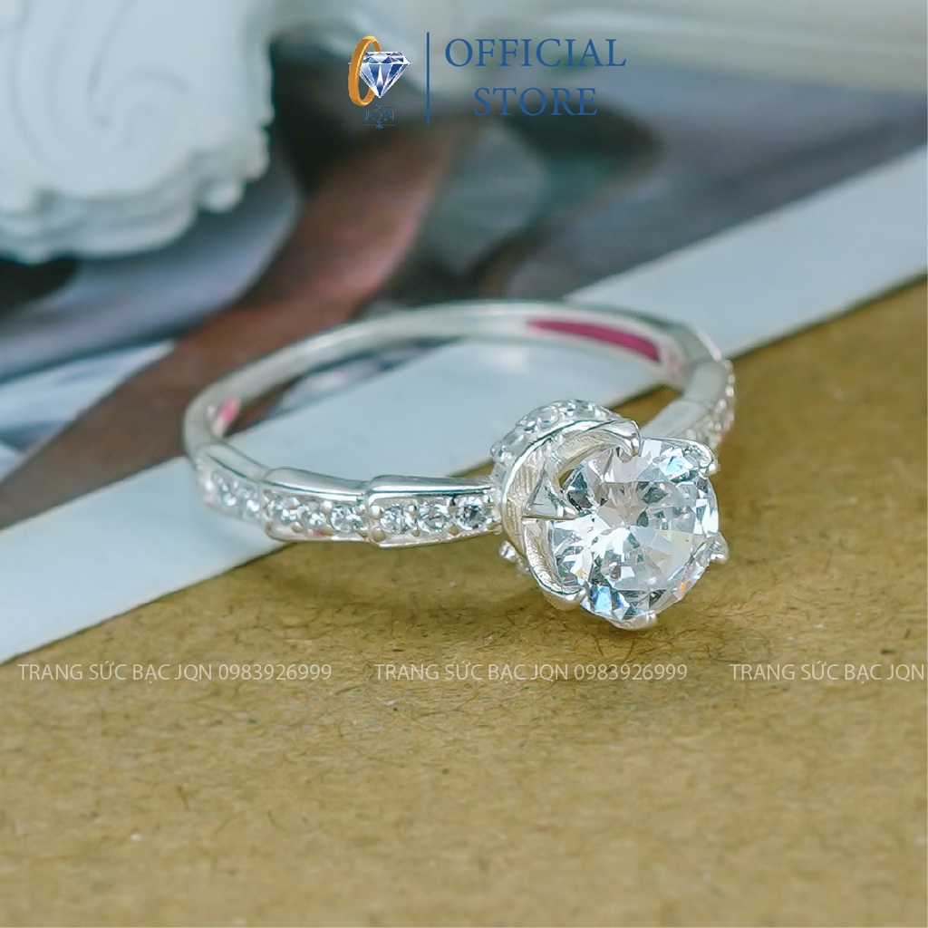 Nhẫn Bạc Nữ JQN N33 đá cao