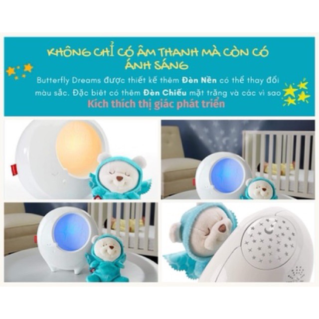 Máy ru ngủ Fisher Price Butterfly Dreams 2in1