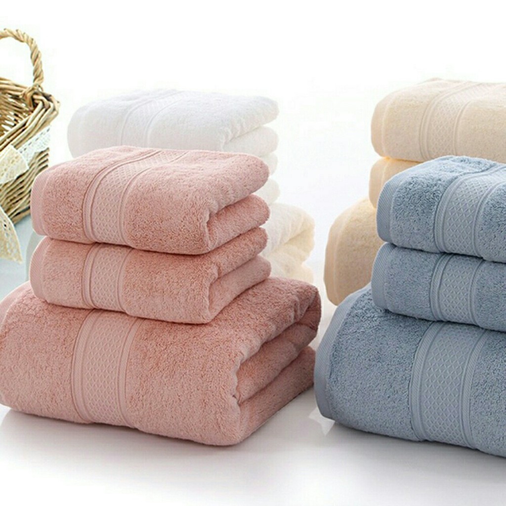 Bộ 3 khăn cotton siêu đẹp 700g