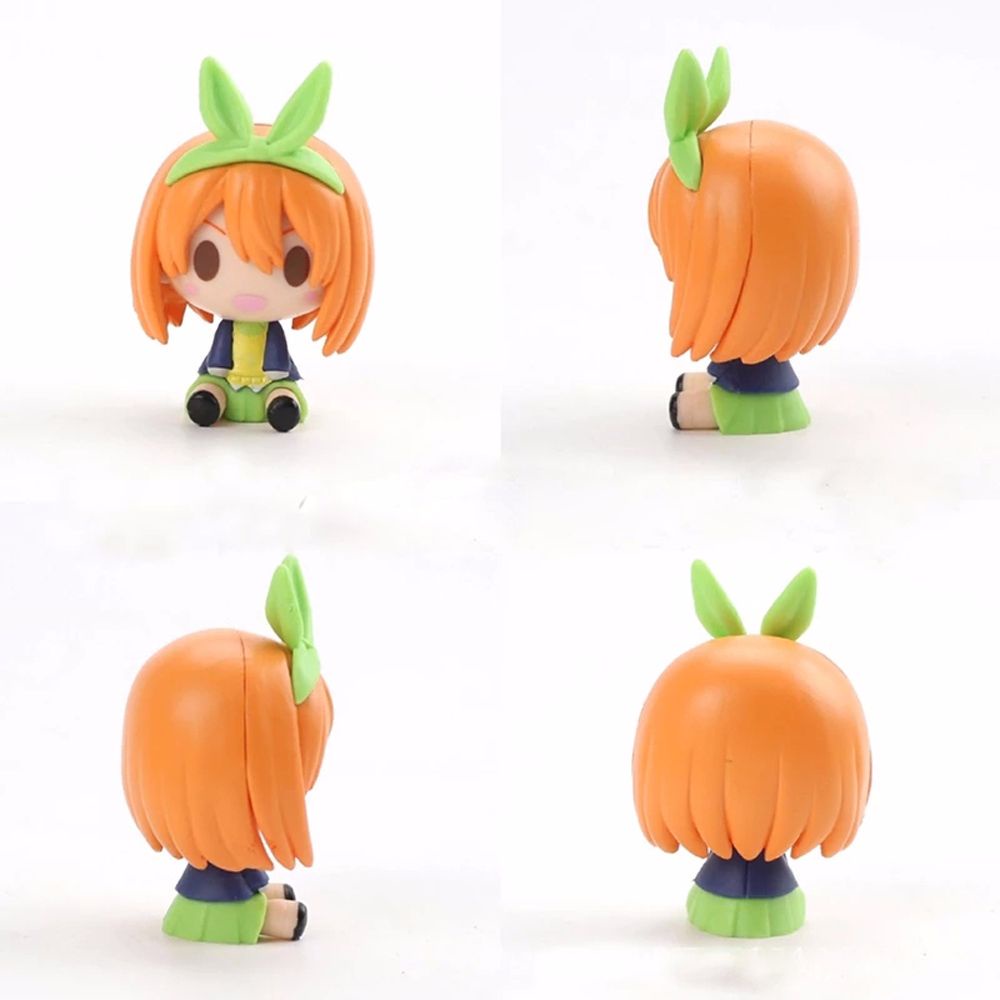 Bộ 5 mô hình nhân vật Nakano Miku bằng PVC dùng trang trí bàn làm việc độc đáo