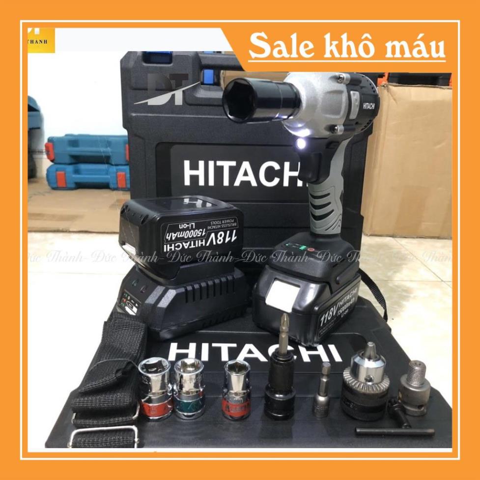 Máy siết bu lông, Máy bắn vít không chổi than Hitachi 118V