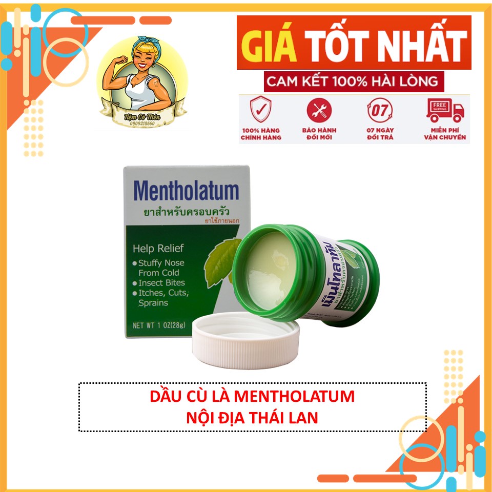 DẦU CÙ LÀ MENTHOLATUM 85G - DẦU THÁI LAN NỘI ĐỊA - CHĂM SÓC SỨC KHỎE GIA ĐÌNH