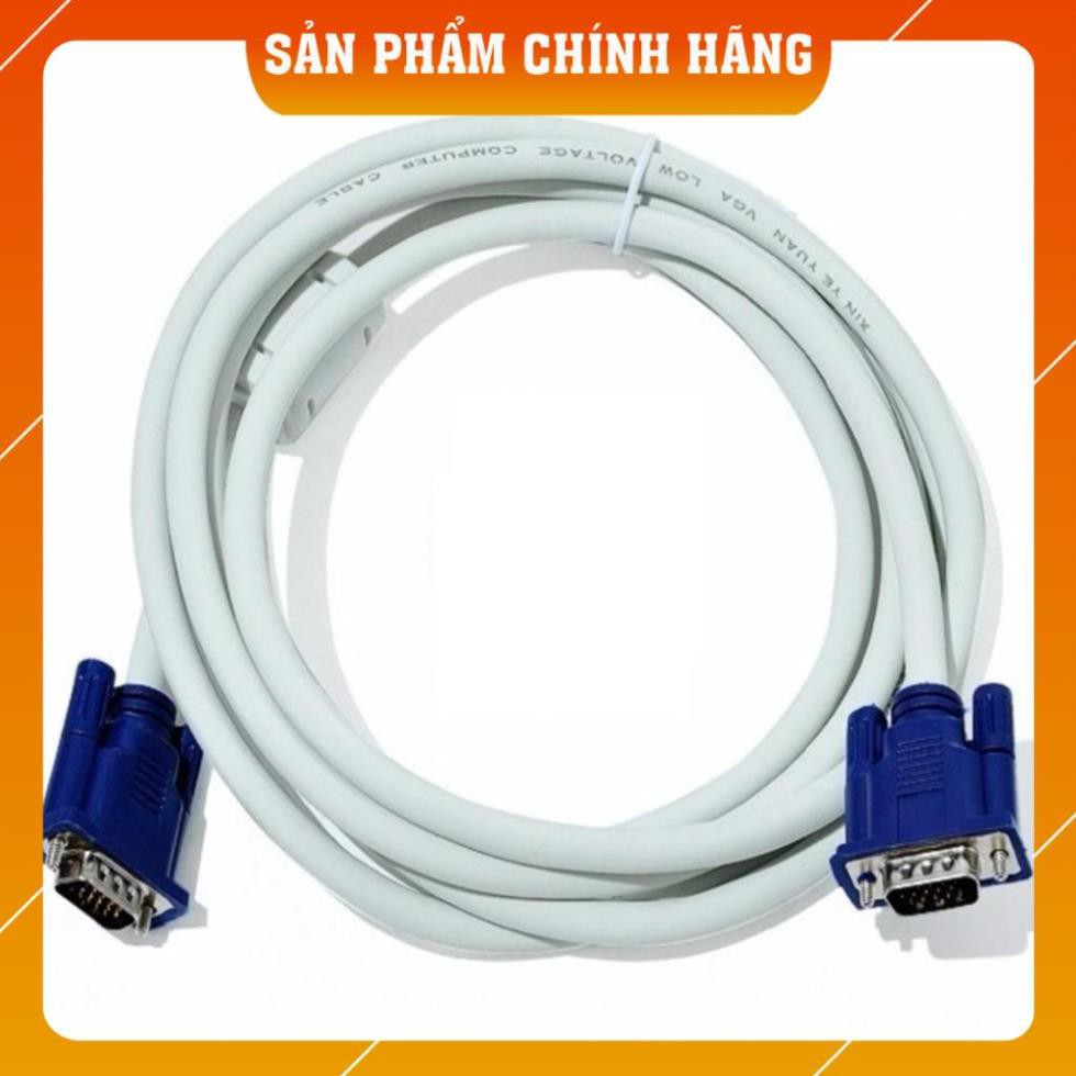 Dây VGA - Cáp VGA 3 mét - 2 đầu màu xanh - Chống nhiễu - Bảo hành 3 tháng [LỖI 1 ĐỔI 1]