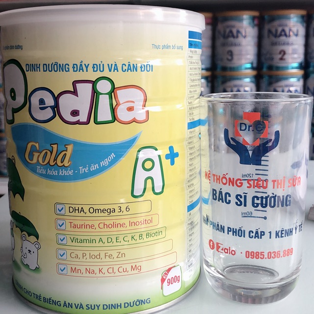 Sữa Pedia A+ god 900g dành cho trẻ 1-10 tuổi nhất là trẻ biéng ăn nhẹ cân suy dinh dưỡng , nóng trong , còi xương kém ăn