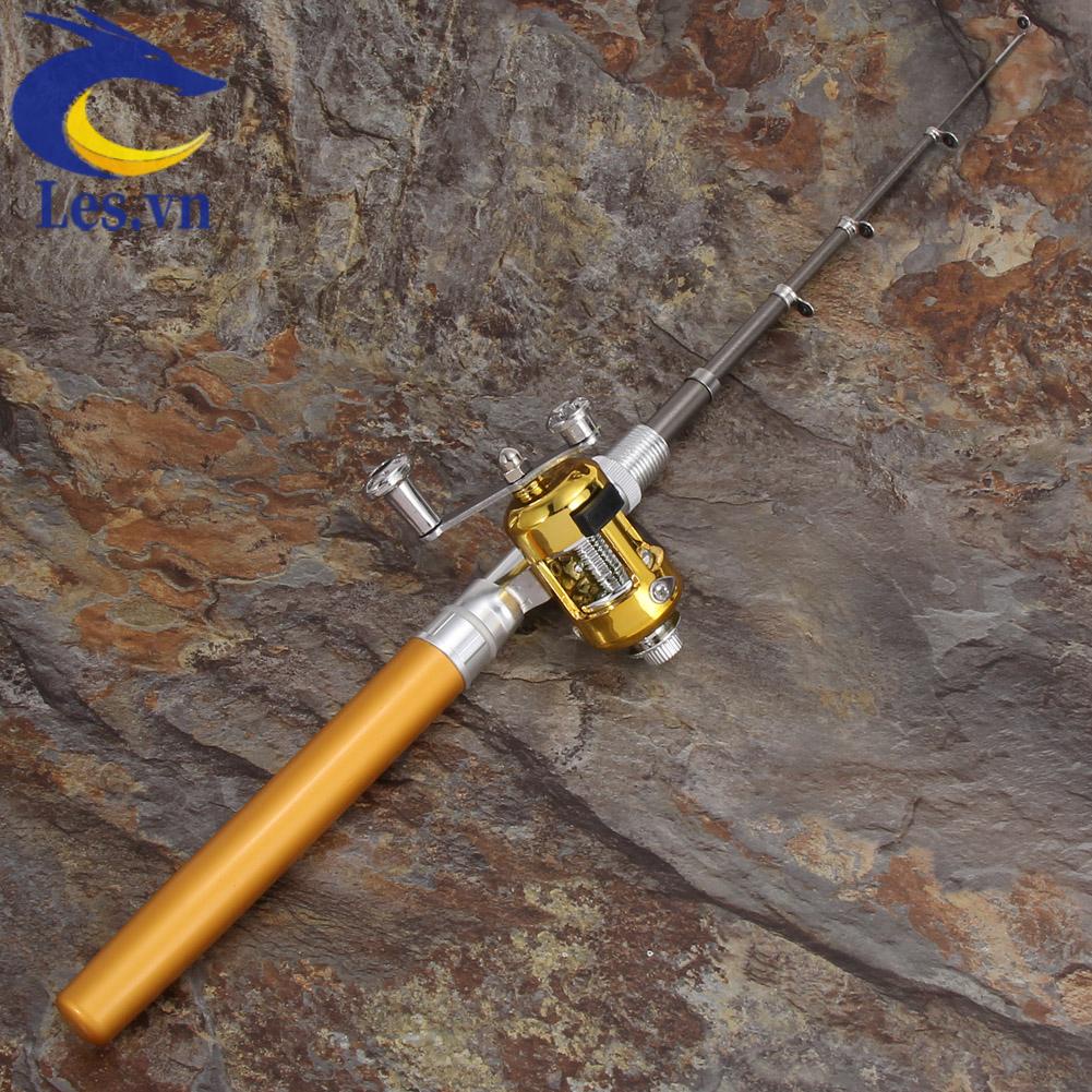 Cần Câu Cá Mini Bỏ Túi Bằng Hợp Kim Nhôm