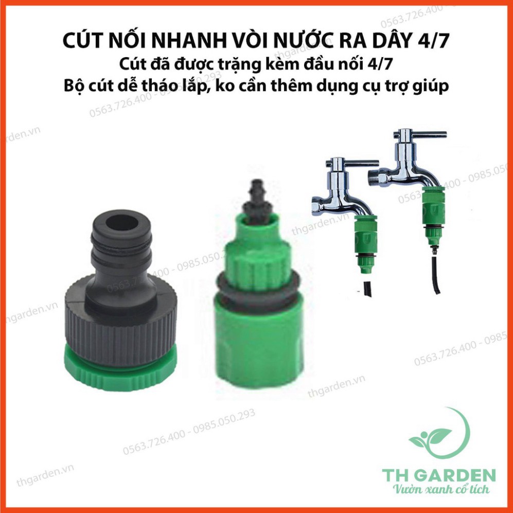 Rẻ Hệ Thống Tưới Nhỏ Giọt Cao Cấp TH155 - Giảm tới 70% lượng nước tưới - Đầy đủ phụ kiện đi kèm  chất lượng.