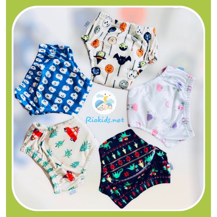 Combo 05 Quần Bỏ Bỉm Vải Riokids Chống Hăm Dành Cho Bé Size 80 90 100 110