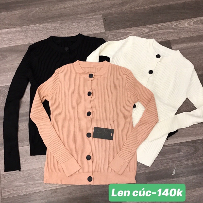 áo len cúc