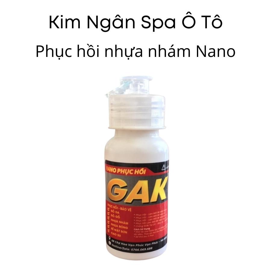 Chai phục hồi dưỡng nhựa nhám công nghệ nano phục hồi nhựa đen và gỗ tốt nhất kim ngân spa auto