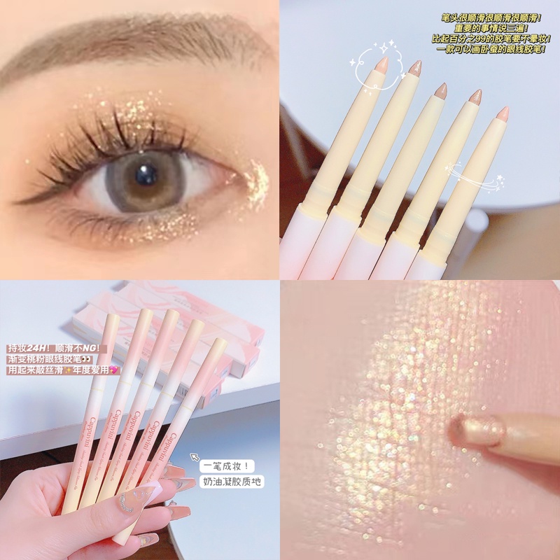 Bút Phấn Mắt CAPPUVINI Có Độ Bóng Cao Chống Nhòe Cho Người Mới Bắt Đầu Trang Điểm