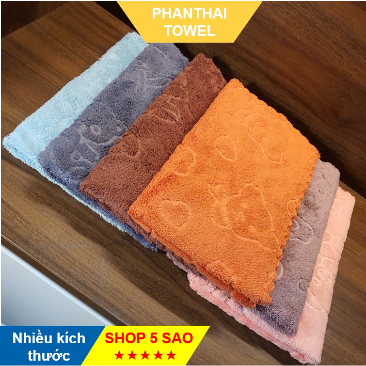Khăn đa năng lông cừu dập gấu siêu dễ thương #khandanang #khanlongcuu