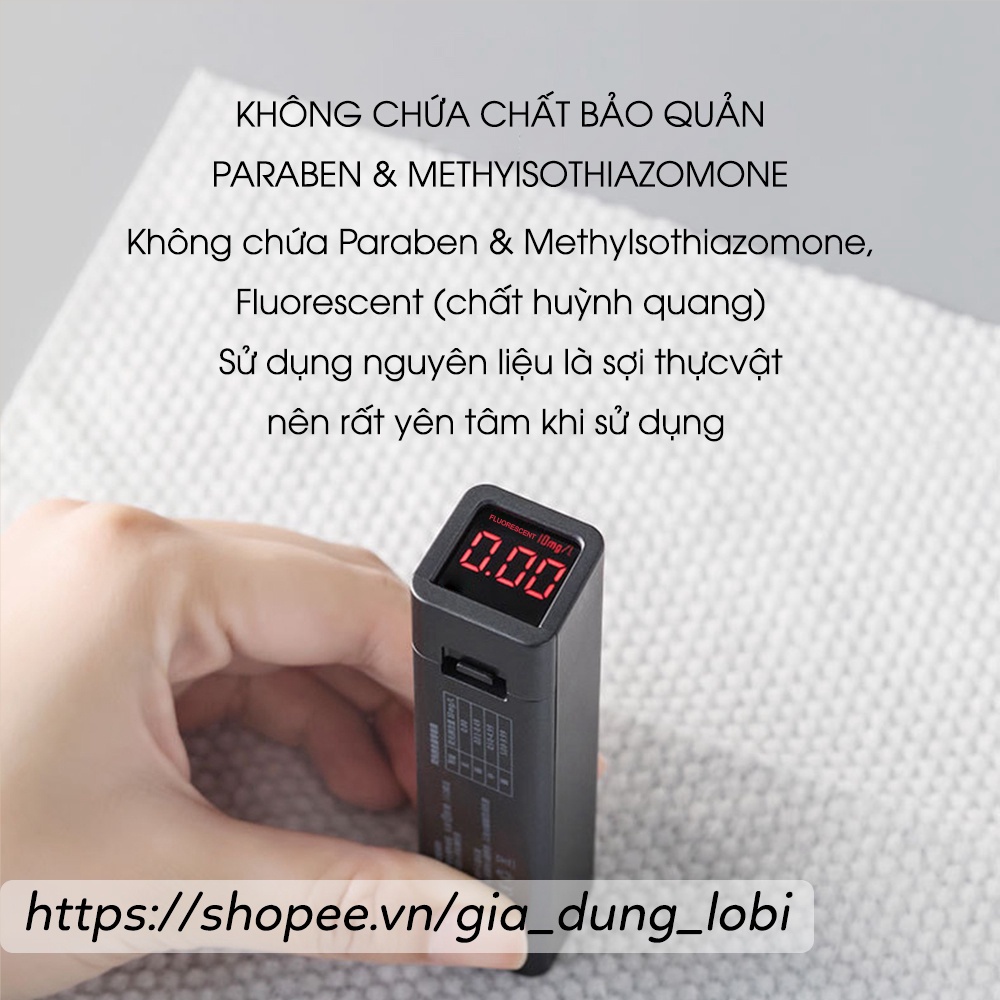 Khăn mặt khô ANIMERRY dùng 1 lần lau khô, lau ướt - Giấy lau mặt tẩy trang dùng một lần