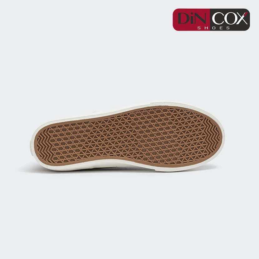 Giày Sneaker Da Nam DINCOX D06 Thể Thao, Năng Động Tan/White