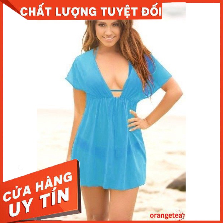 HÀNG CAO CẤP -  Đầm hai dây mặc ngoài bikini đi biển gợi cảm  - Hàng Cao Cấp