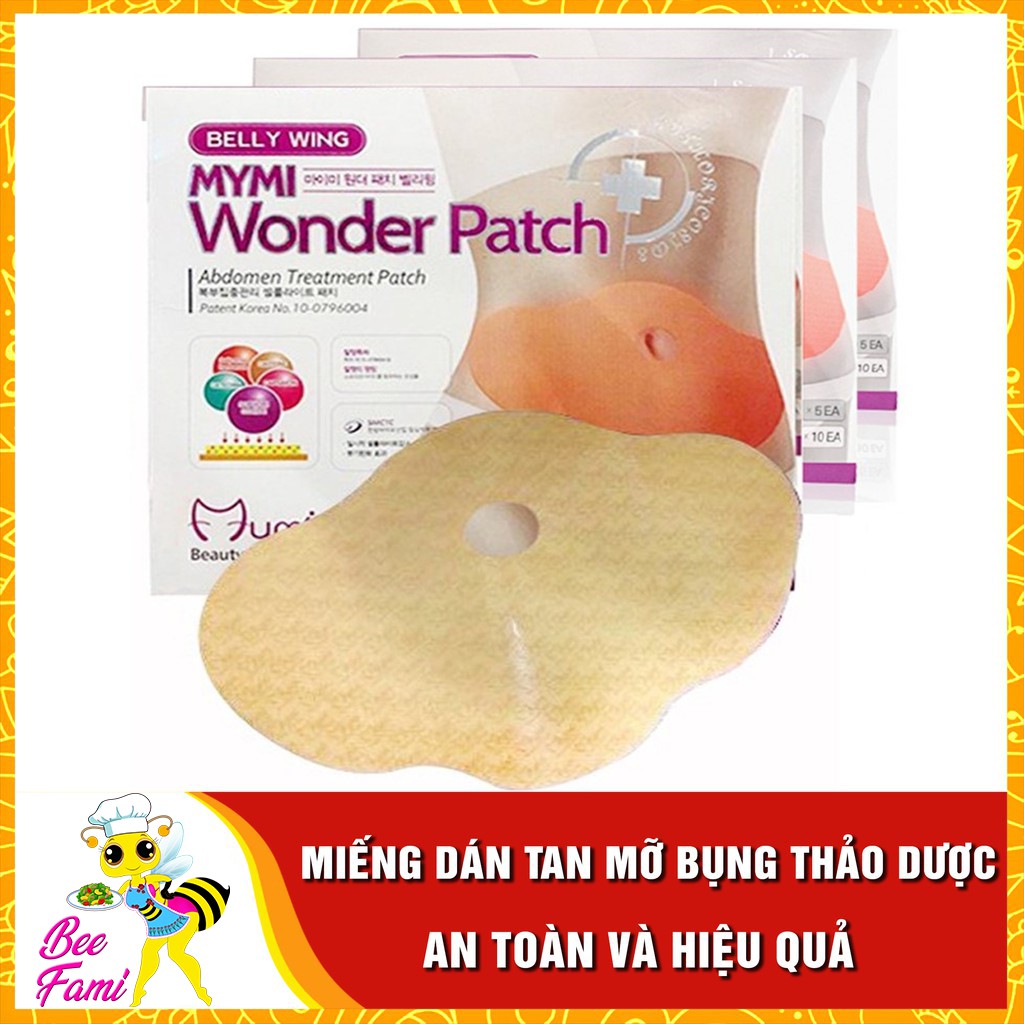 10 Hộp Miếng Dán Tan Mỡ Bụng Mimi Wonder Path Hàn Quốc - Hộp 5 Miếng