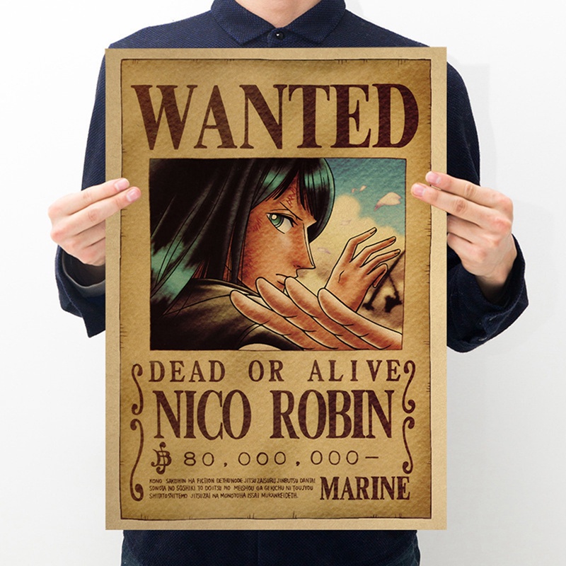 Tấm Áp Phích Treo Tường In Hình Nhân Vật Anime One Piece Chất Lượng Cao