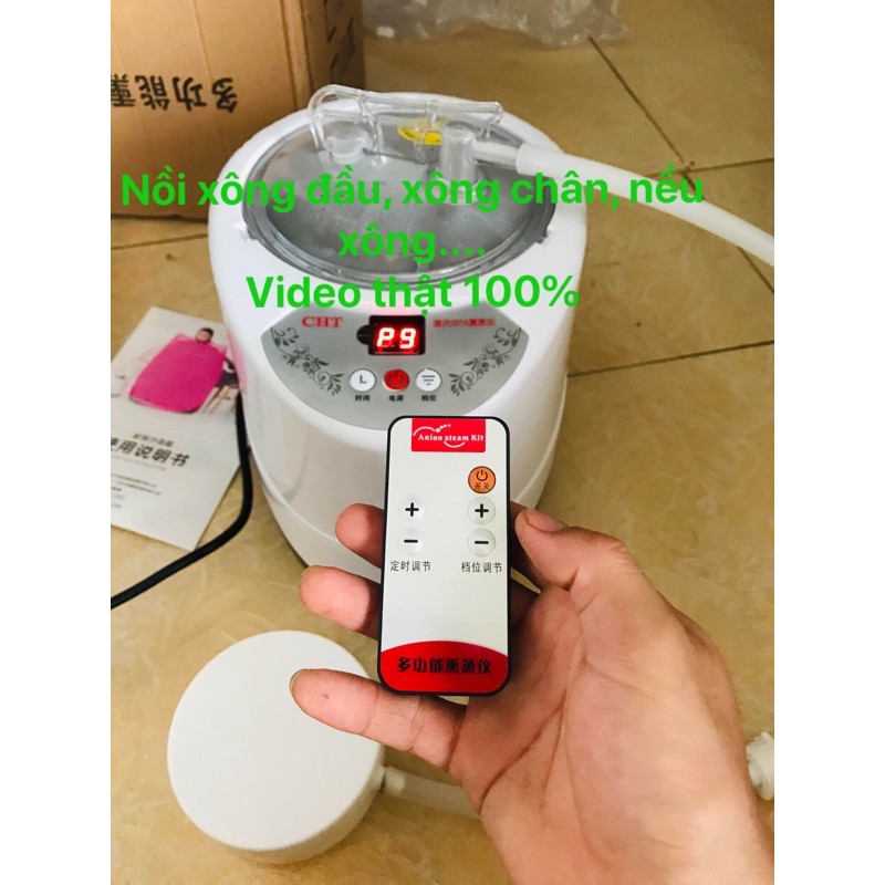 [ NỒI XÔNG ĐIỀU KHIỂN TỪ XA] Nồi xông hơi cao cấp có hệ thống chống nổ an toàn tuyệt đối.