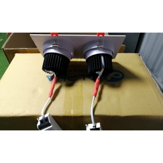 ĐÈN ÂM TRẦN ĐÔI Đèn âm trần đôi 14w led COB