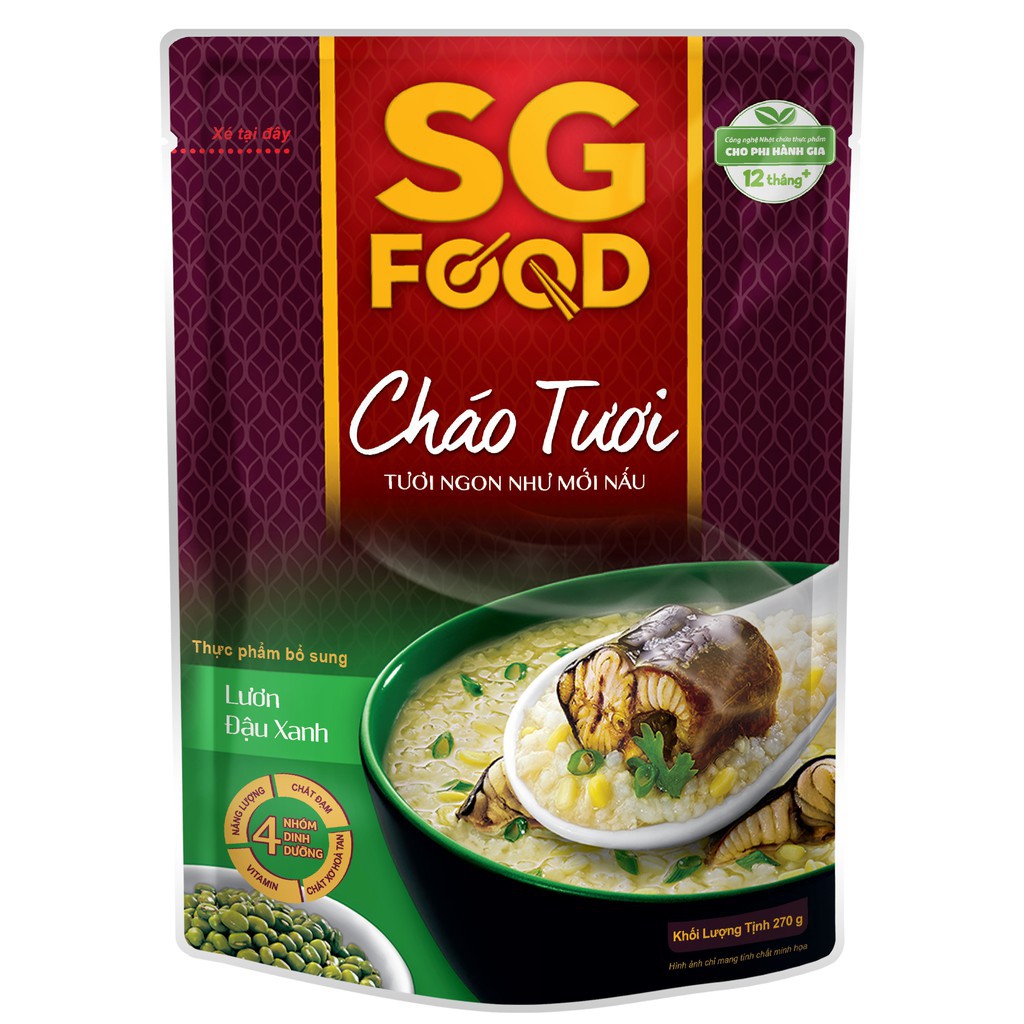 [Lẻ Giá Sỉ]Cháo tươi Sài Gòn Food Lươn & Đậu Xanh GIÁ CỰC TỐT