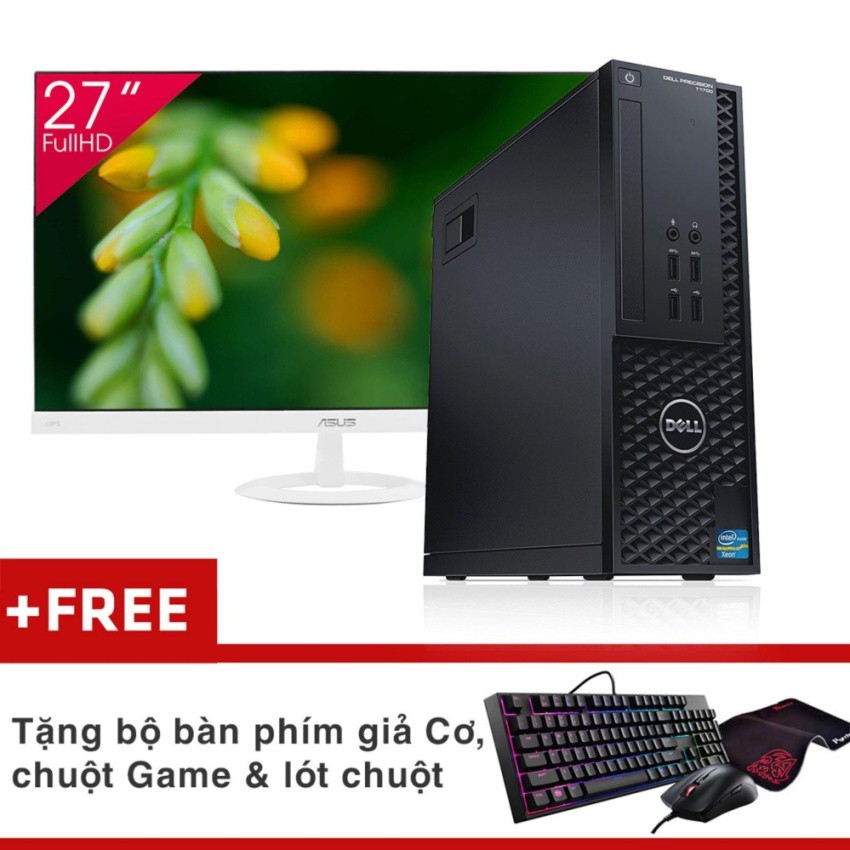 Máy Trạm Dell Precision T1700 SFF + Màn hình ASUS 27inch Full Viền (Core i7 4770, Ram 8GB, HDD 1TB) + Quà Tặng | BigBuy360 - bigbuy360.vn