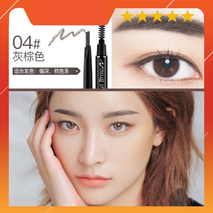 Chì kẻ mày double effect Lameila 02 đầu siêu mịn bền màu Xuka Cosmetic | BigBuy360 - bigbuy360.vn