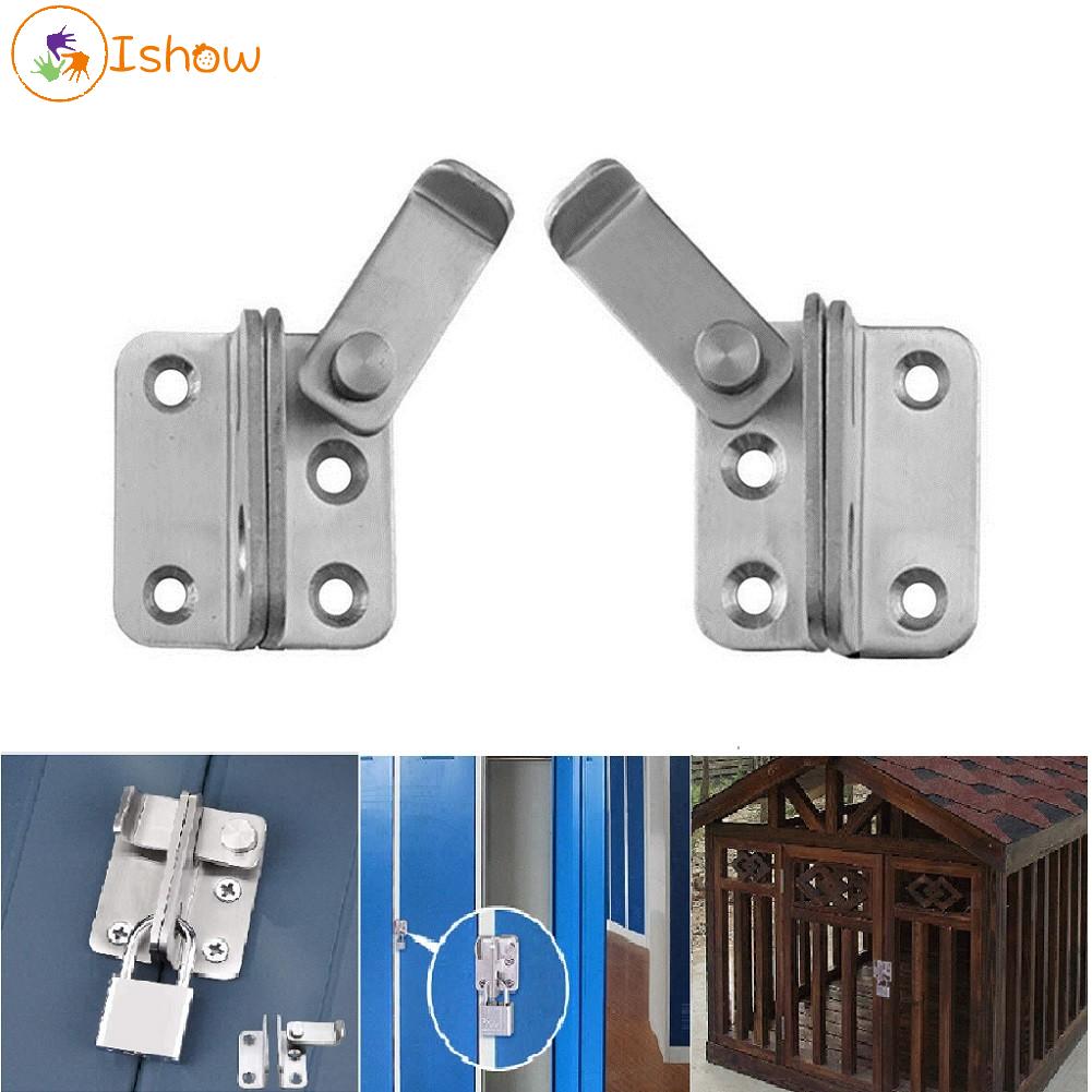 Bộ 2 Chốt Cửa Dạng Trượt Bằng Thép Không Gỉ 2 Cái