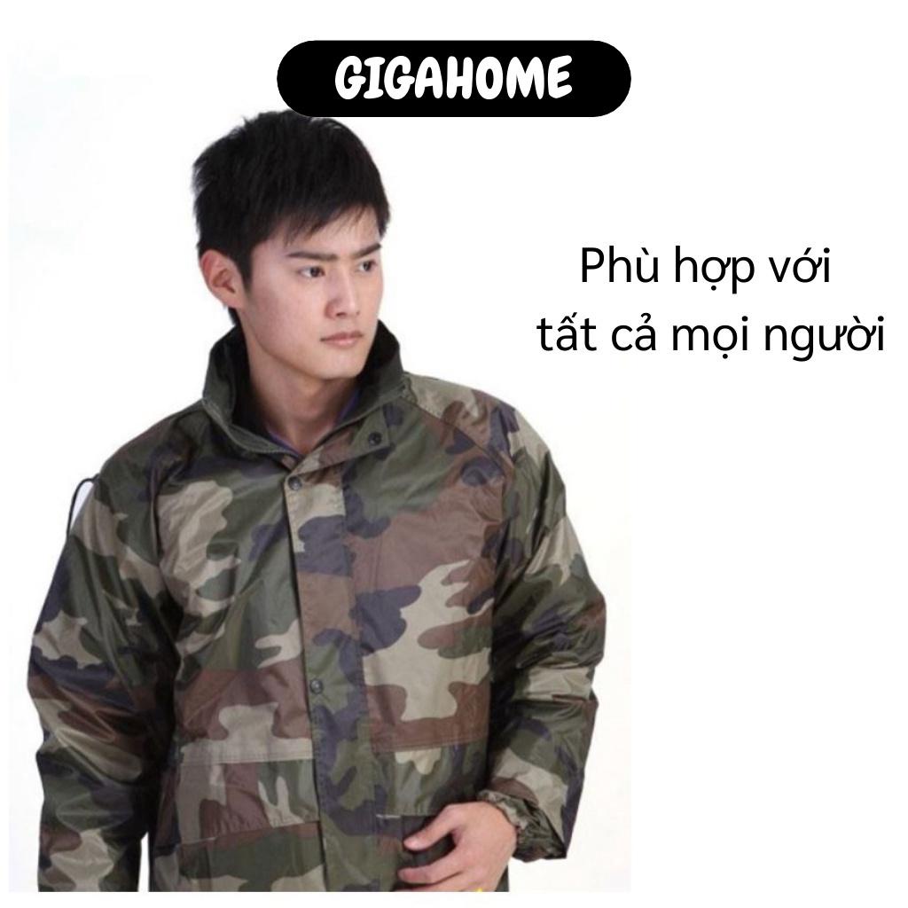 Áo mưa   GIÁ VỐN]   Bộ quần áo đi mưa hình lính vải dù siêu bền, chất liệu vải cao cấp - Bộ áo mưa một người cao cấp 6