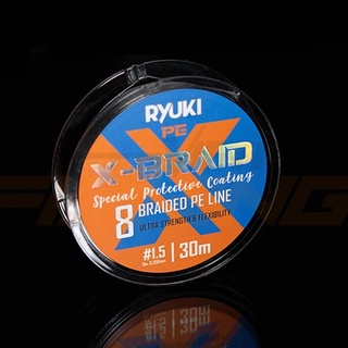 Dây dù câu cá siêu bền PE RYUKI 8X Braid