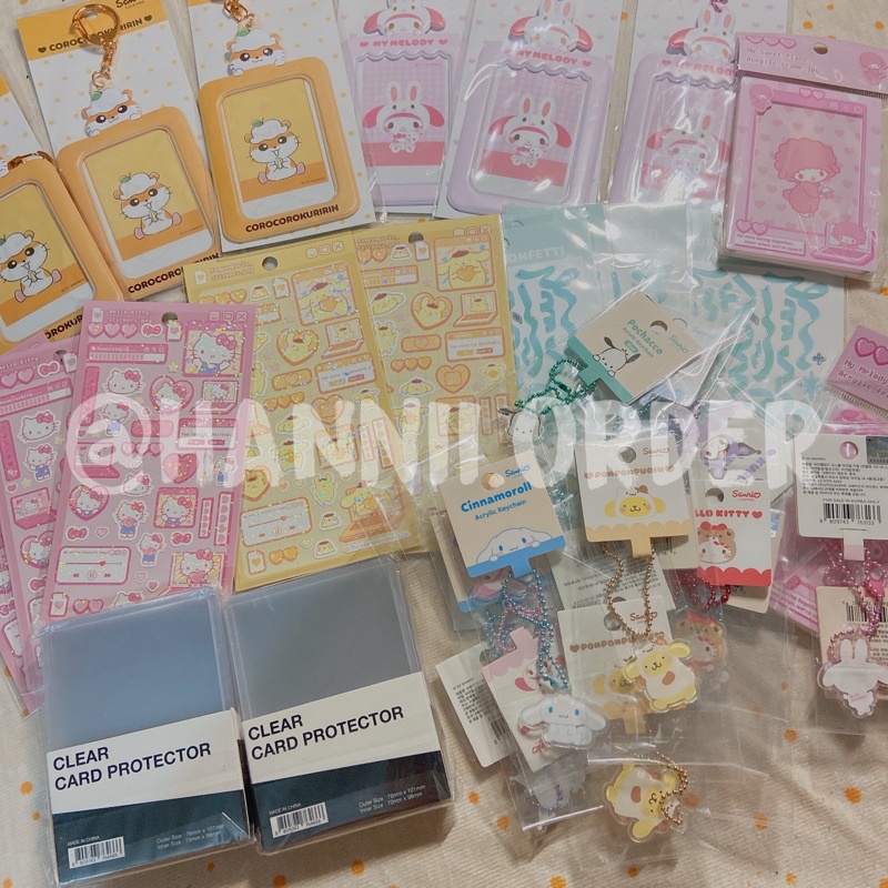 Card Holder/Sticker/Keyring/Frame Sanrio decor siêu xinh